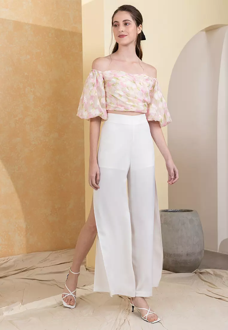 Zalora off shoulder top clearance