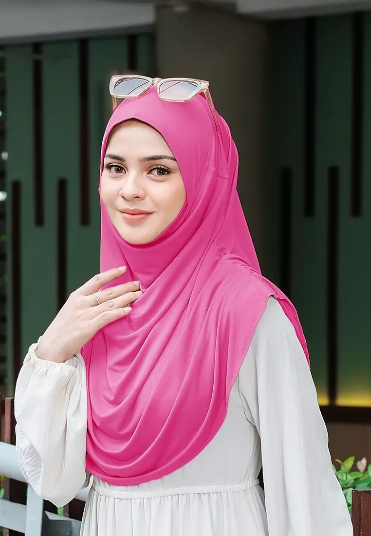 HIJAB INSTAN FATHIA - HOT PINK