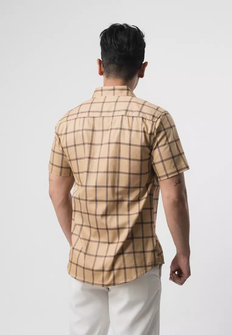 Roma Plaid Shirt Brown SS