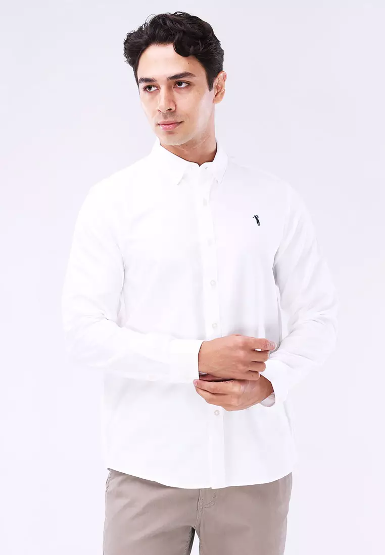 Woven Polo Long Sleeve