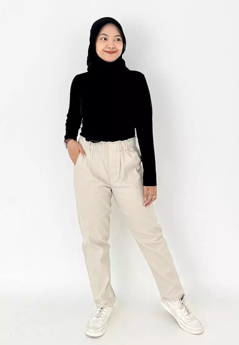 Aulia Twill Pants (Celana Panjang Basic) BEIGE
