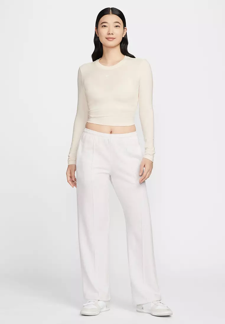 Sportswear Chill Knit Slim Long-Sleeve Cropped Top