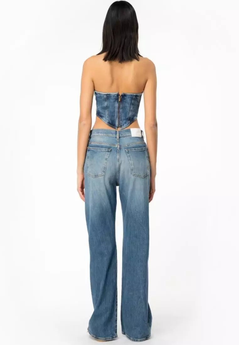 FUMIKA_UCHIDA/STRETCH DENIM BUSTIER(INDIGO)