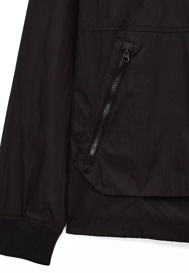 MENS BLACK KRAMER PARACHUTE CREW OVERTOP