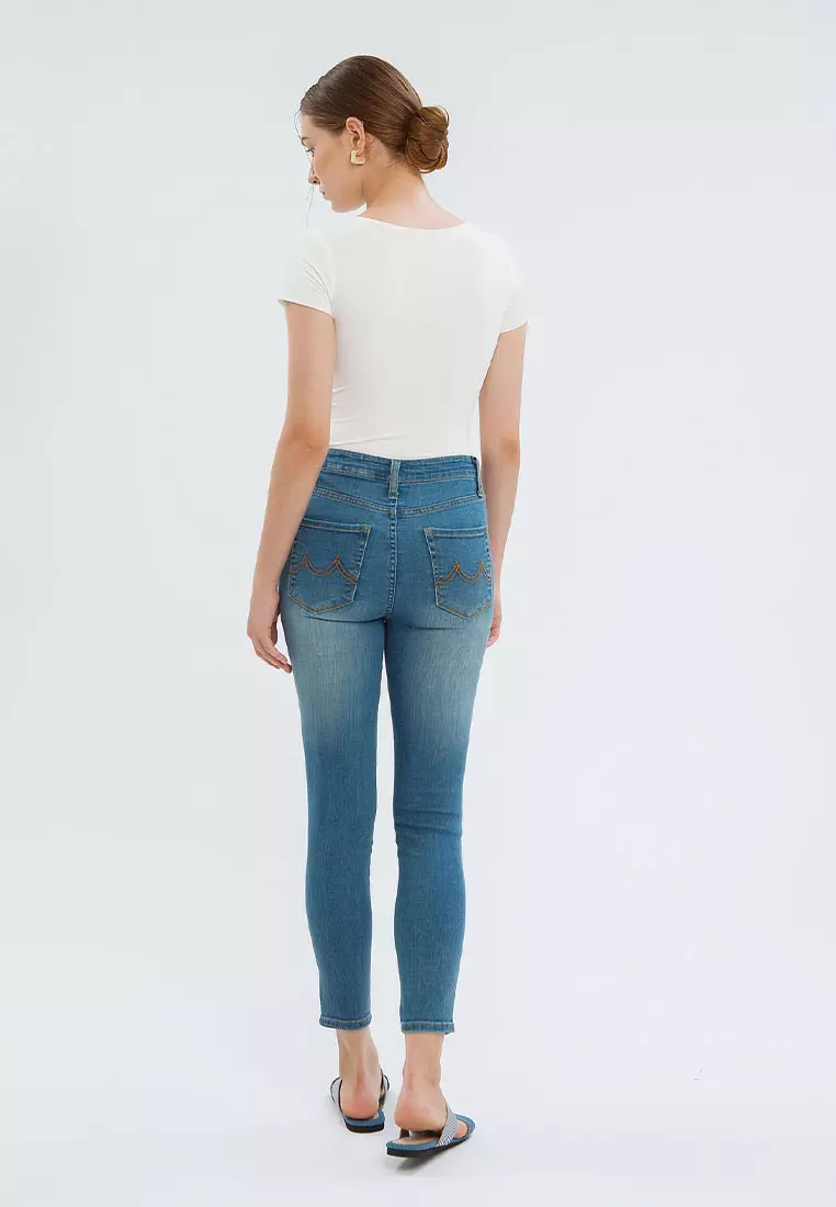 Minimal 311 High Rise Skinny Jeans Light Blue Warna LIGHT BLUE