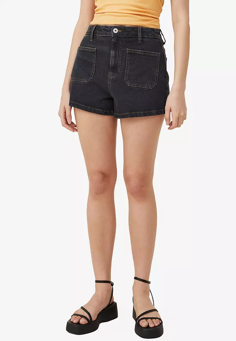Cotton on black shorts new arrivals