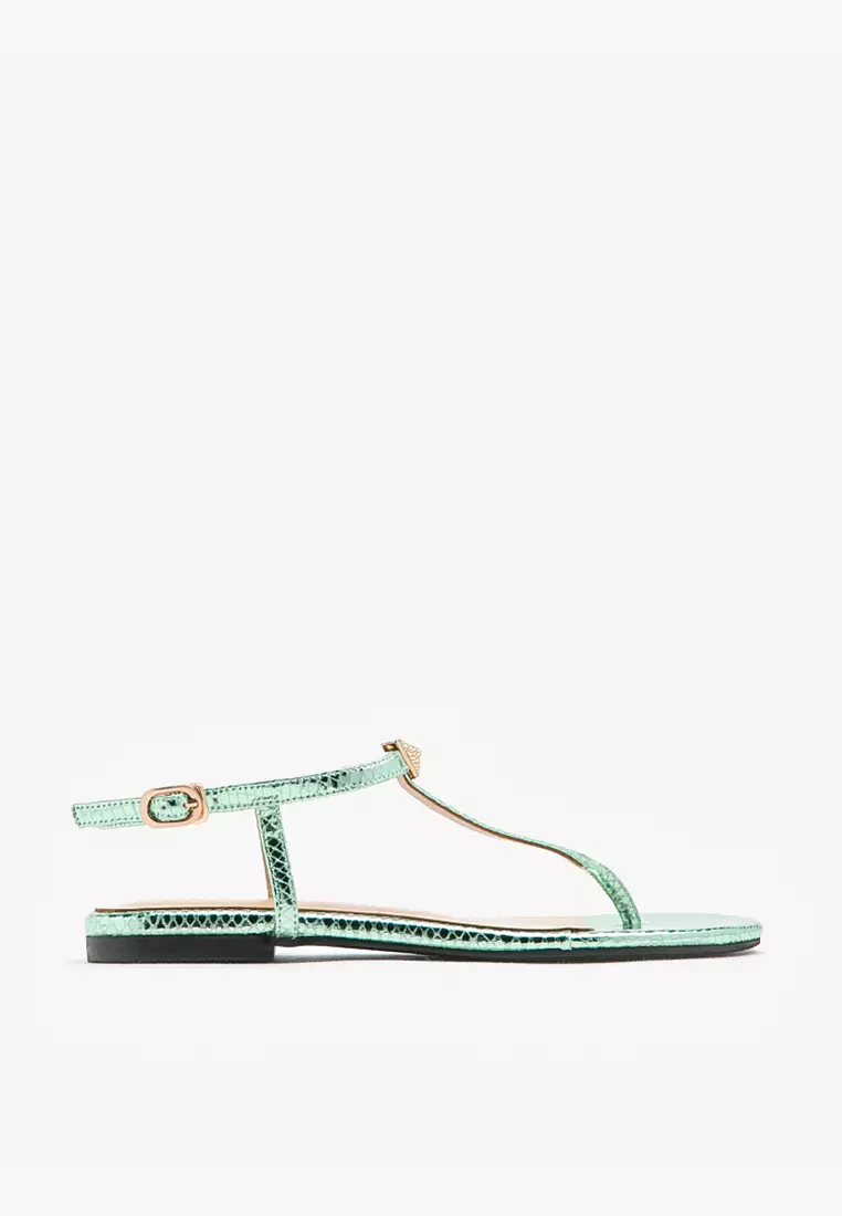 Discount on Pazzion  shoes - SKU: Tessa Tinted Metallic Sandals Green