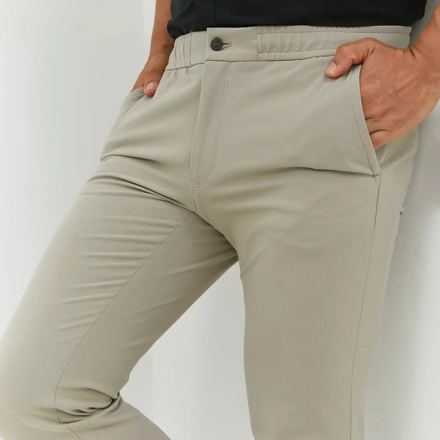 Jobb Jupiter Celana Panjang Joger Modern Slim Fit Light Khaki Colour Light Khaki
