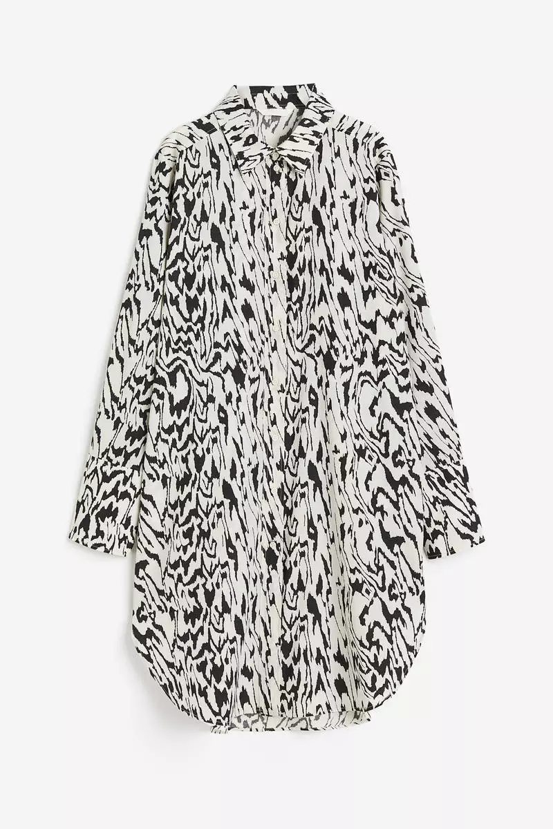 Lyocell-blend shirt dress