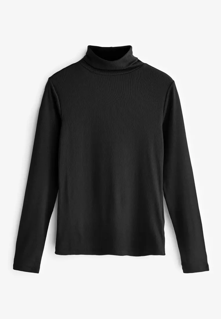 Buy NEXT Long Sleeve Ribbed Roll Neck Top 2024 Online ZALORA