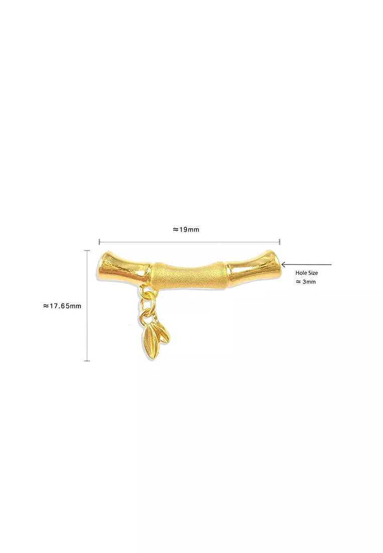 THE Mix Collection 999.9/24K Pure Gold Bamboo Agate Bracelet Set AGB-B647