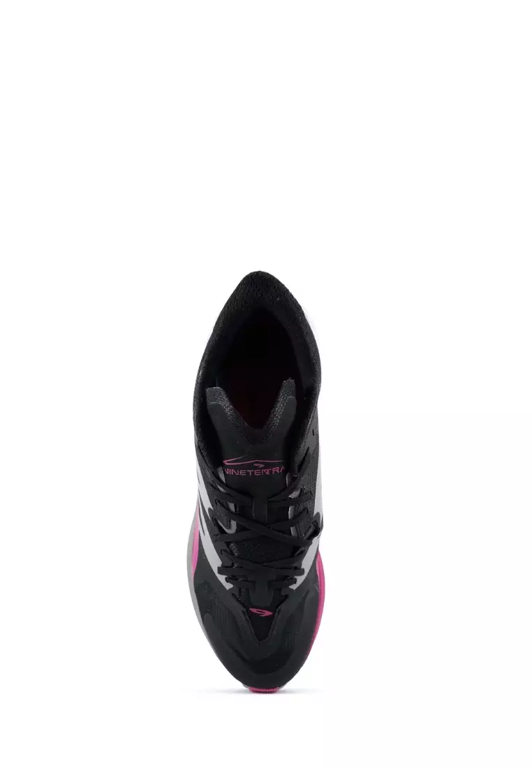 910 Nineten YUZA SPEEDGOTH Sepatu Trail Running - HITAM/BIRU MUDA/MERAH STABILO