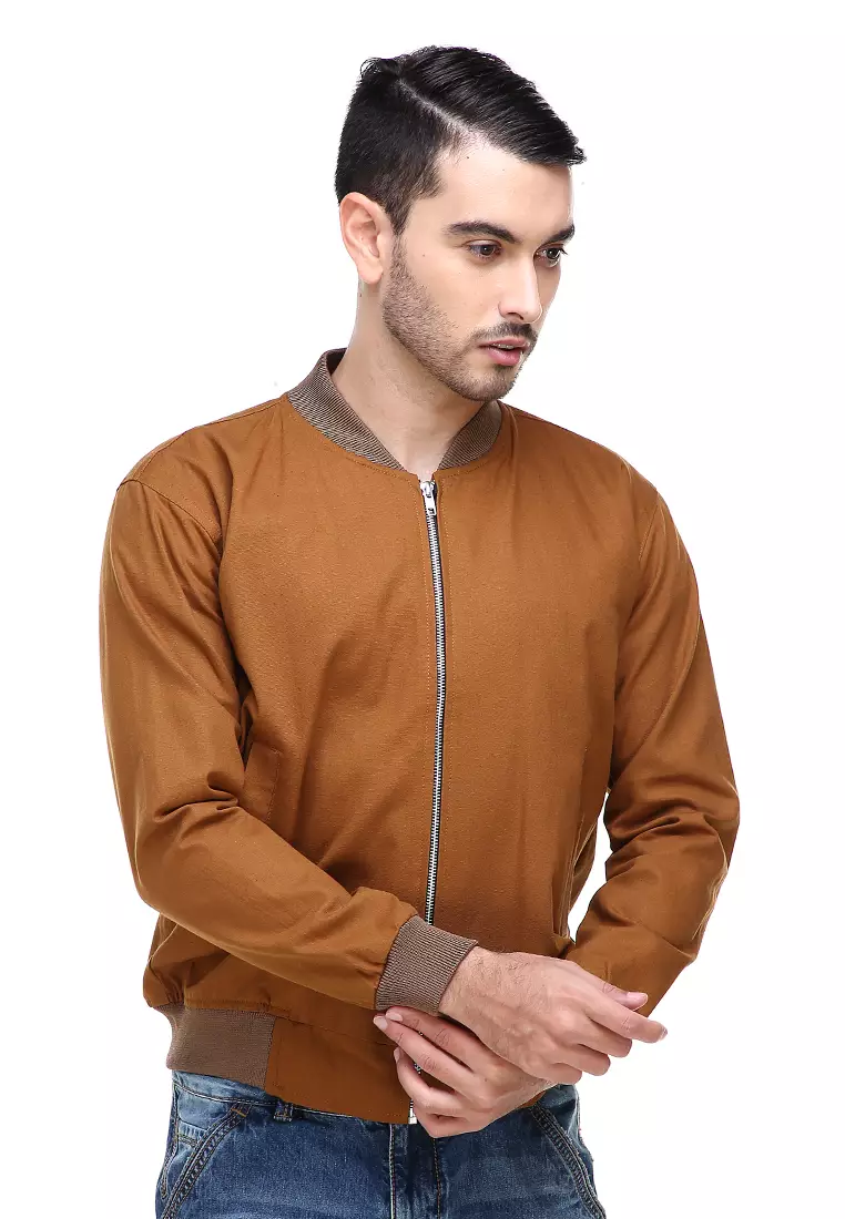 Jems Jacket Bomber Pria & Wanita Deluxe Material Canvas Baby Premium ORIGINAL - Gold