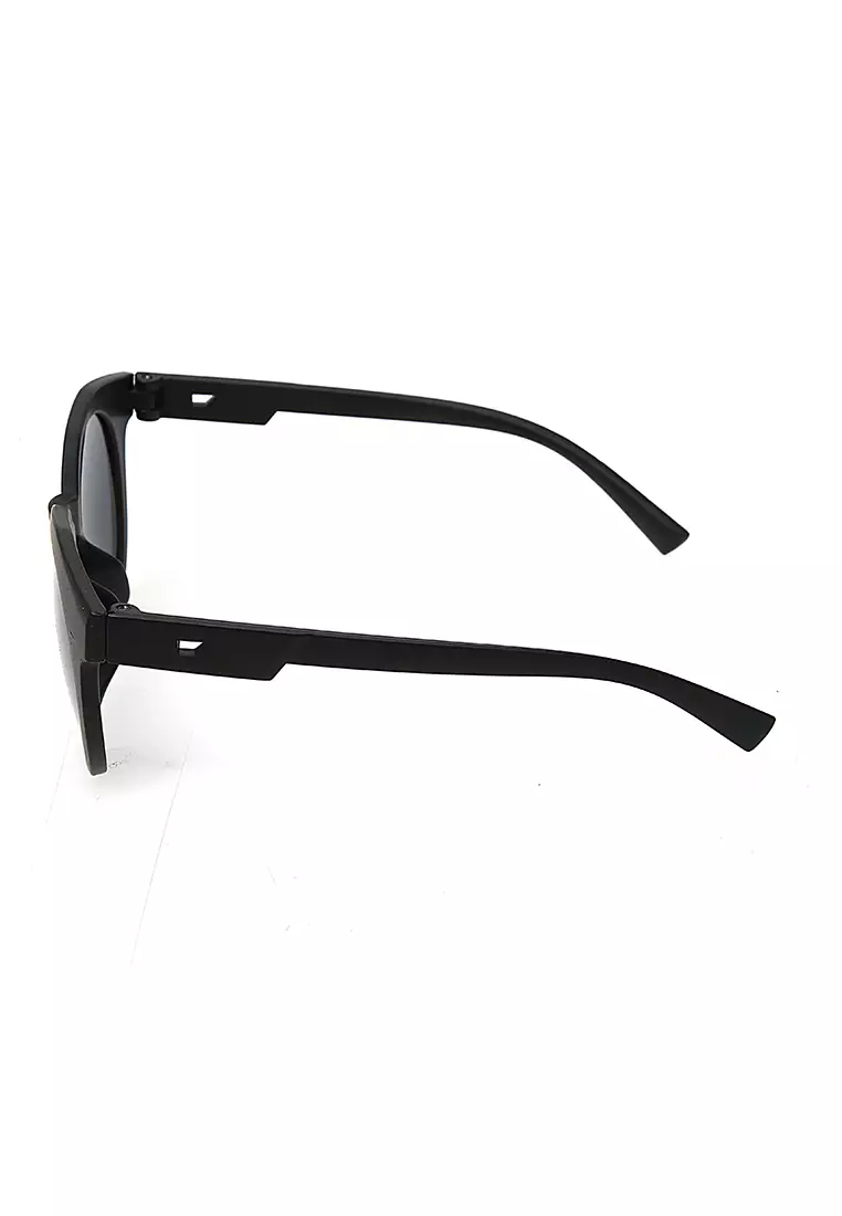Enzio Kacamata Anak Pria UV Protection Sunglasses Kids Frame Material Plastic ORIGINAL - Black