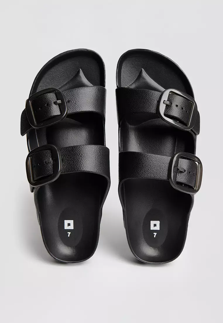 Women's Two Band Rubber Slides
