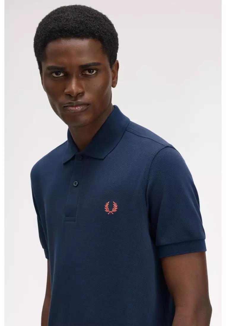 Fred Perry M6000 The Fred Perry Shirt (Tennis Blue / Flamingo Tan)