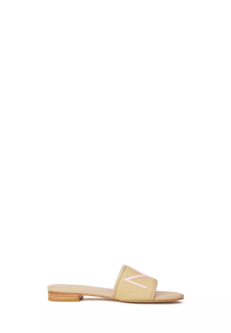 Discount on BONIA  shoes - SKU: Beige Mare Slide Sandals