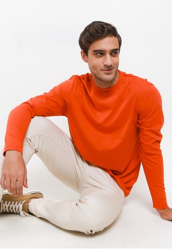 Jual Giordano Men S Long Sleeve Tee Original Zalora Indonesia