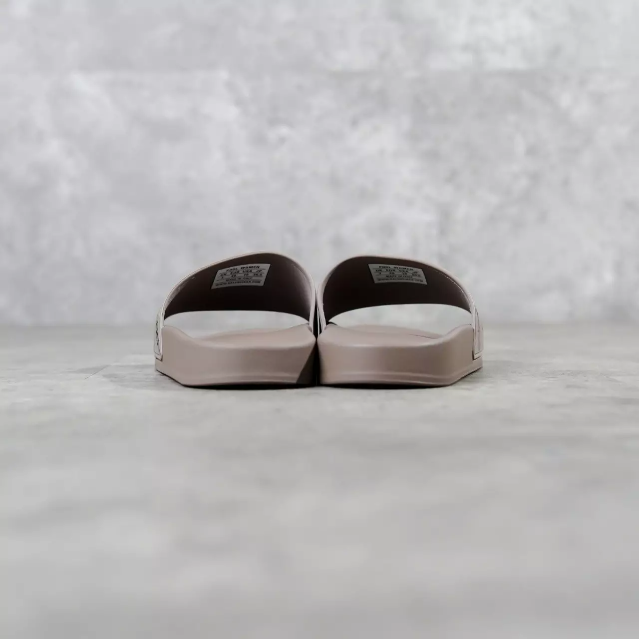 Sandal BALENCIAGA BB MONOGRAM LINE TAUPE SLIDE 100% ORIGINAL