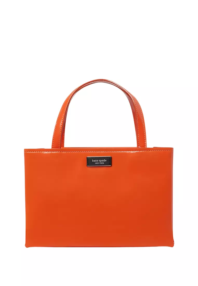 Buy Kate Spade New York Sam Icon Leather Small Tote Fiery Orange