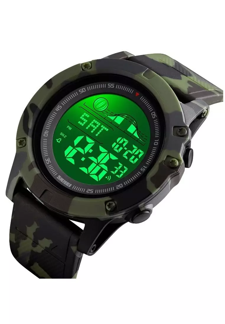Jam Tangan Kasual Digital Pria Sport Waterproof Strap Tali Material Silikon LW20 ORIGINAL