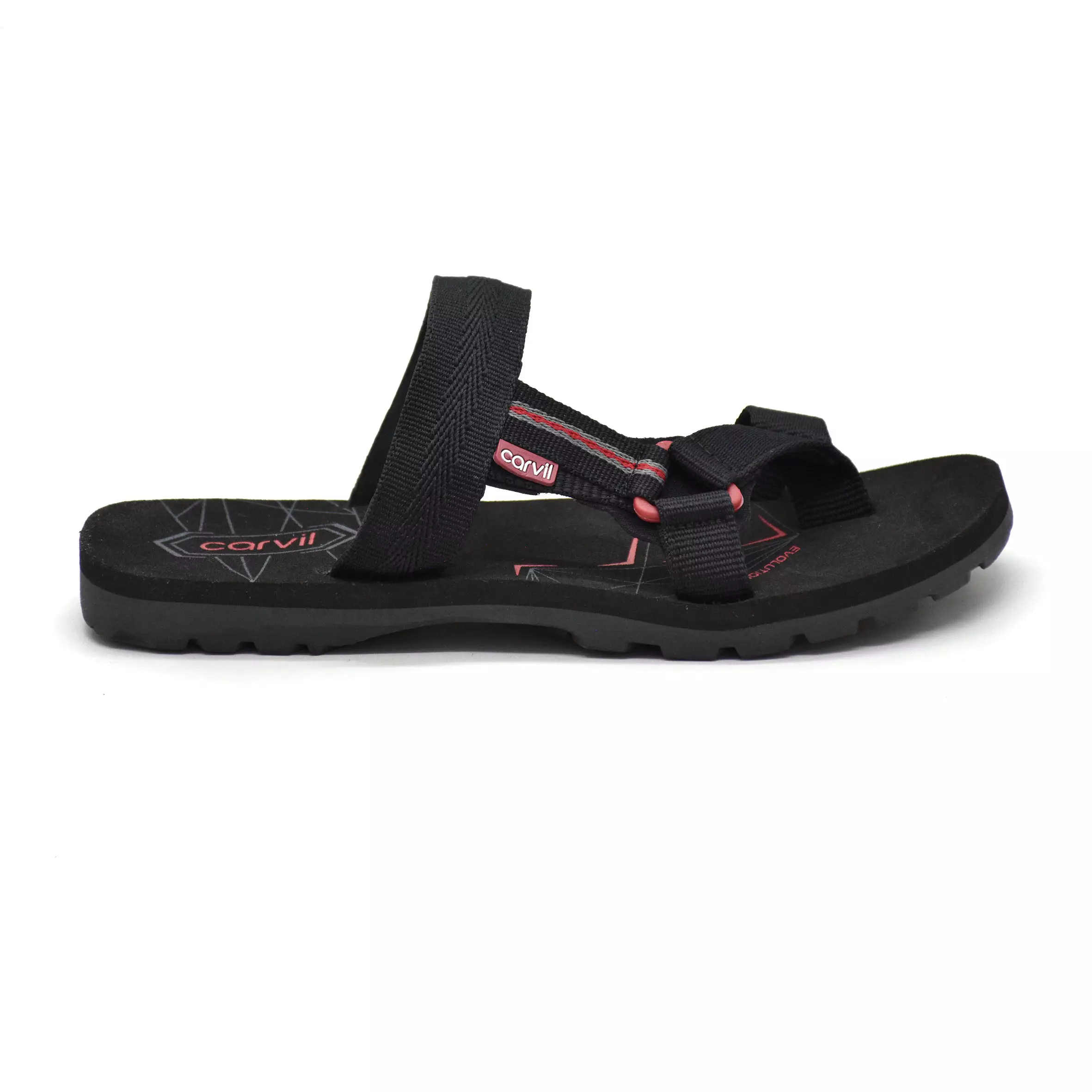 Carvil Sandal Pria Spextra-S22 M Black/Red