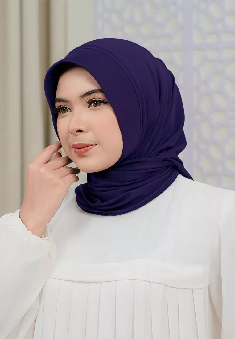 HIJAB INSTAN SOFTPAD AMEENA - PURPLE