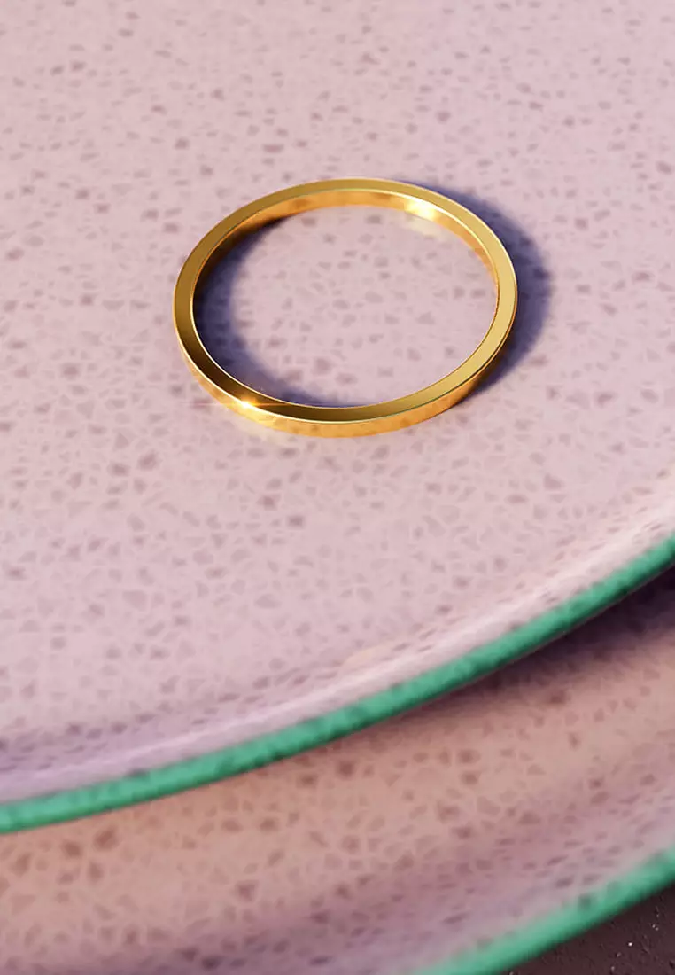 Gold Simplicity Slim Ring