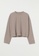 H&M grey and beige Ribbed Sweater 8349DAAD87A3FDGS_5