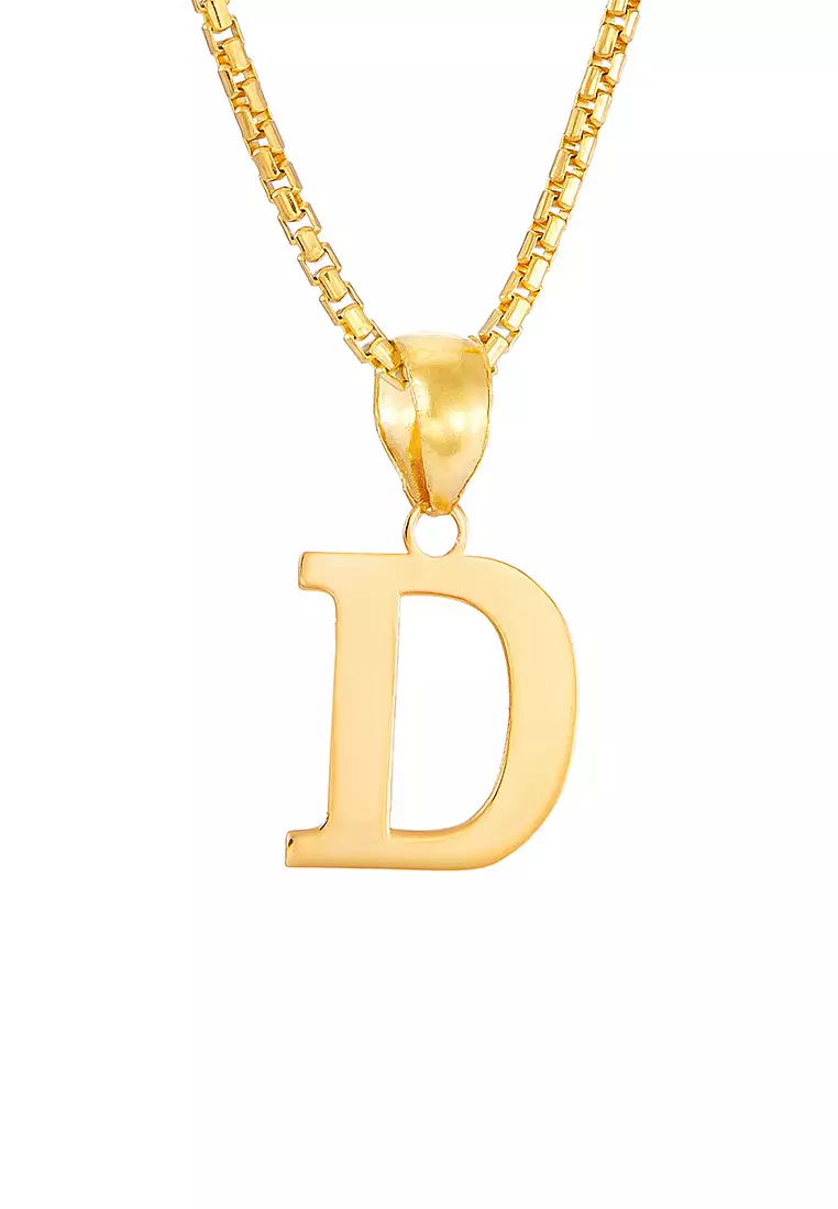 HABIB 916/22K Yellow Gold Alphabet Pendant STP060523(D)