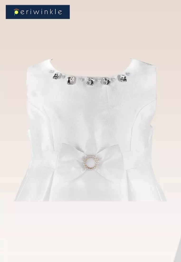 Thess Girls  Party Dress with Bejeweled Details and Matching Pouch