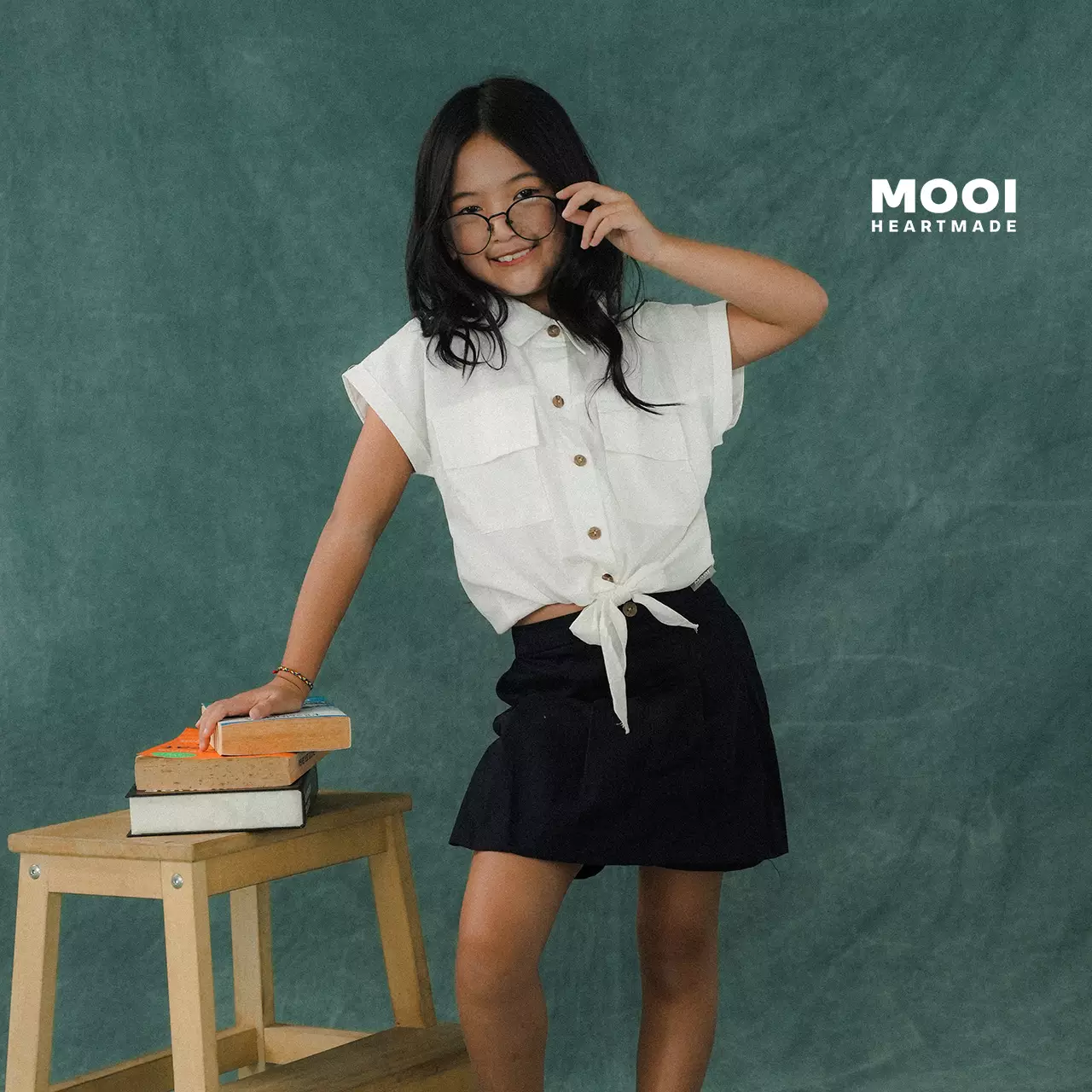 Mooi Rok Anak Perempuan Serena Skort Pants - Beige