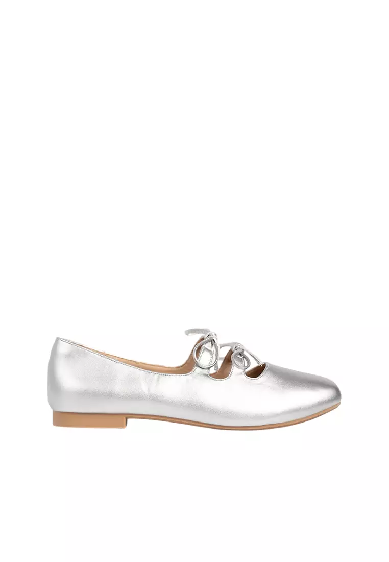 Discount on Happy2U  shoes - SKU: Clara Glossy Ribbon Flats