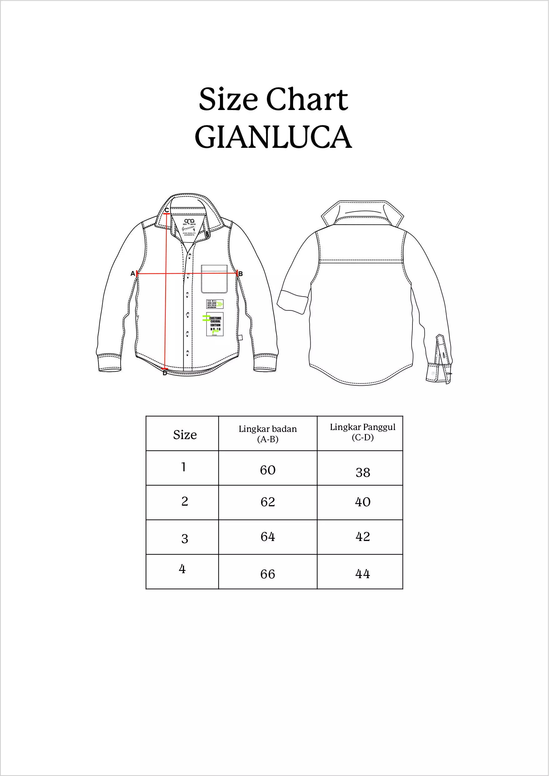 Qna Boy Gianluca Kemeja Panjang Anak Merah