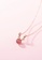 ZITIQUE gold Women's Imitated Pink Quartz Bead Antlers Necklace - Gold E2386AC39C10AFGS_2