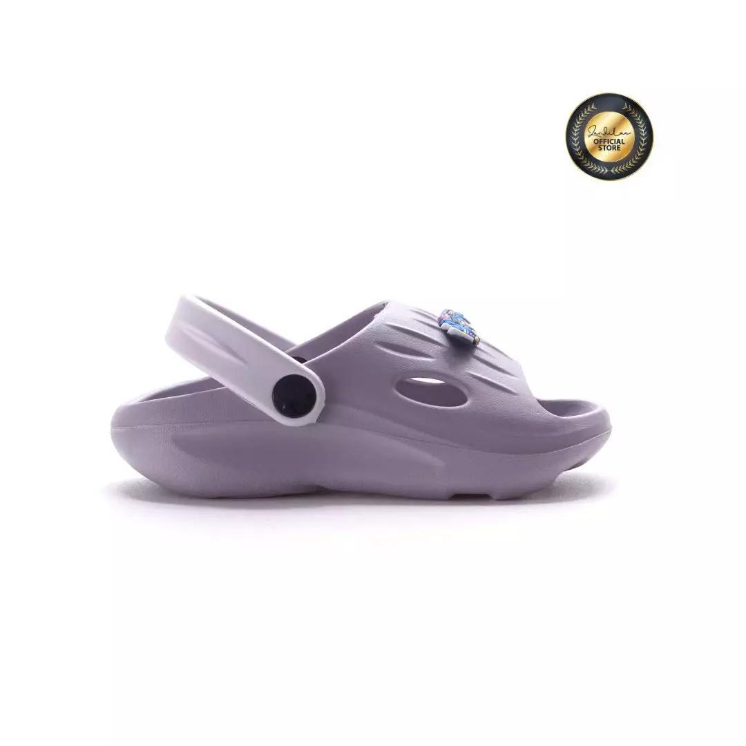 HOTWHEELS - SANDAL LAKI ANAK BAYI CH930114LB BAKPAO FULL KARET - ABU TERANG/PUTIH