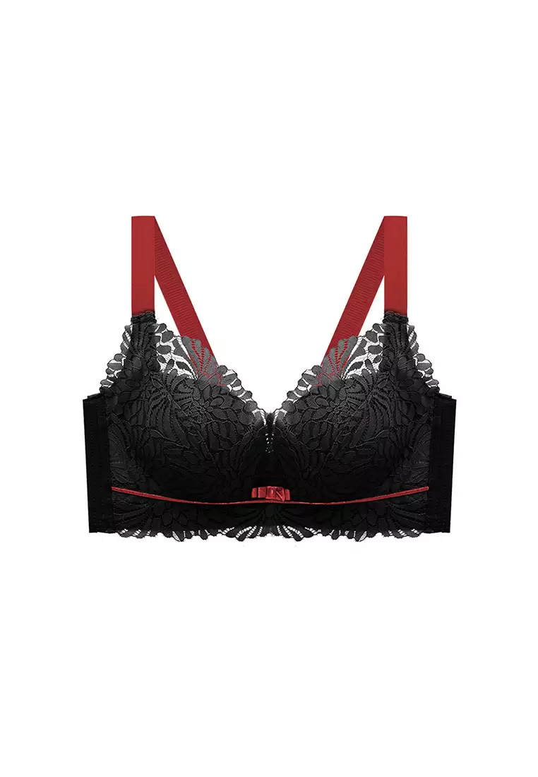 Women's Korean Style Demi-cup Bra - Blue