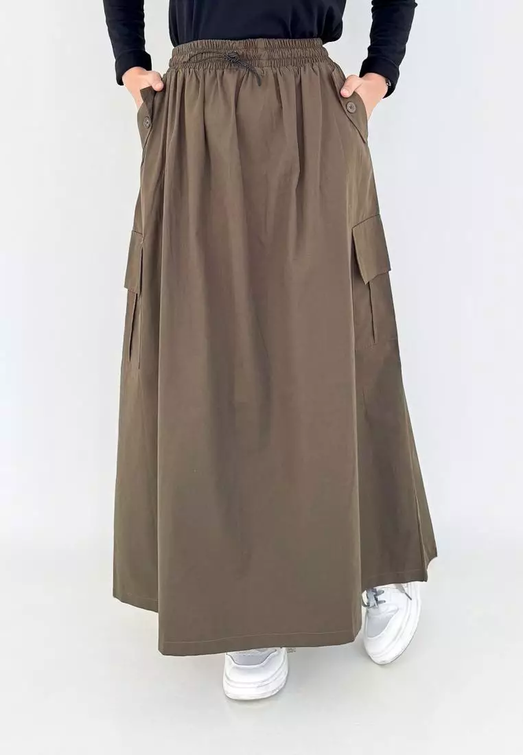 Fiona Skirt - Rok Basic Kargo (Army)