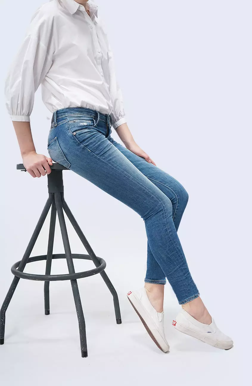 Celana Jeans Wanita Skinny H5 Series Light Blue