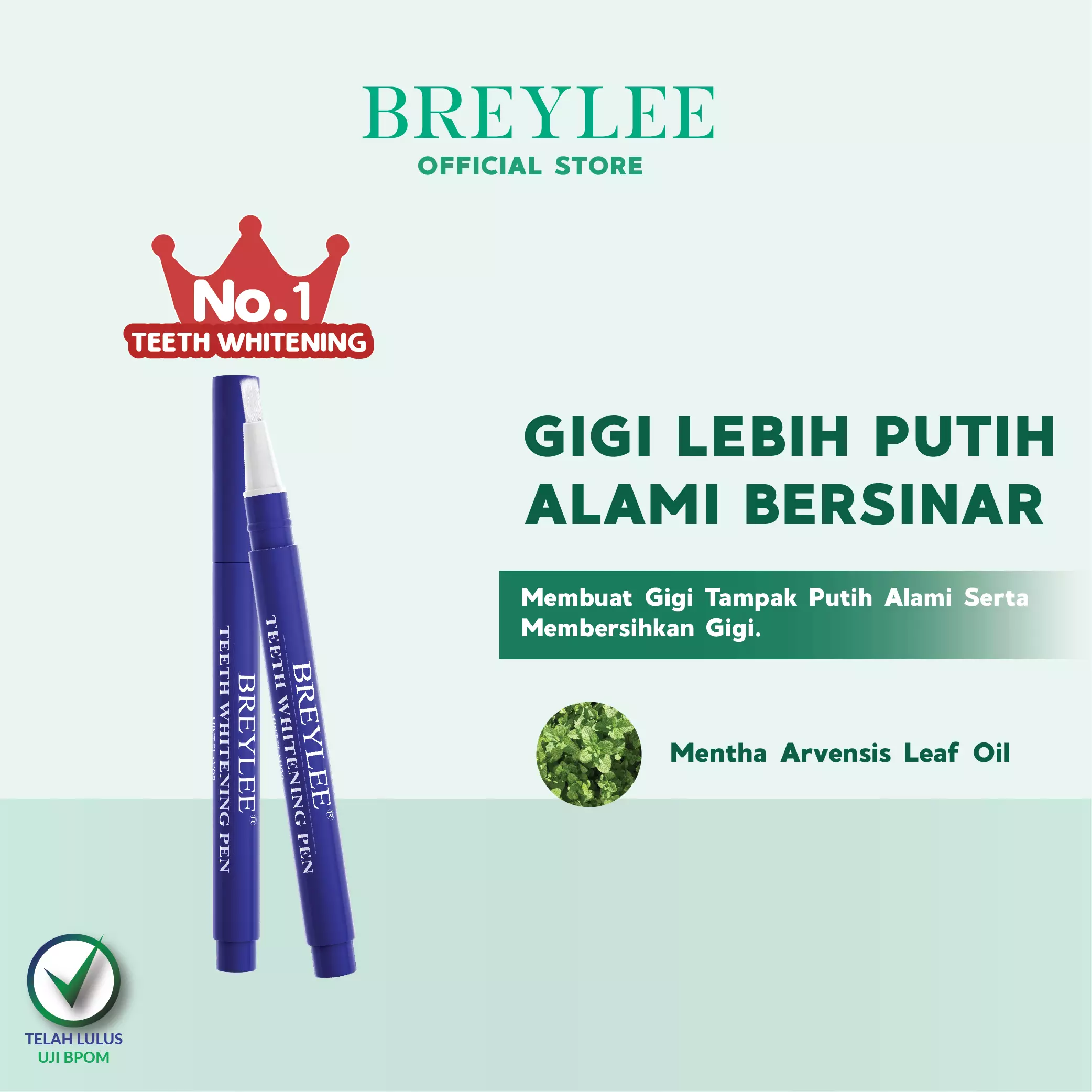 [BPOM] BREYLEE Teeth Whitening Pen - Mencerahkan Gigi (3 ml)