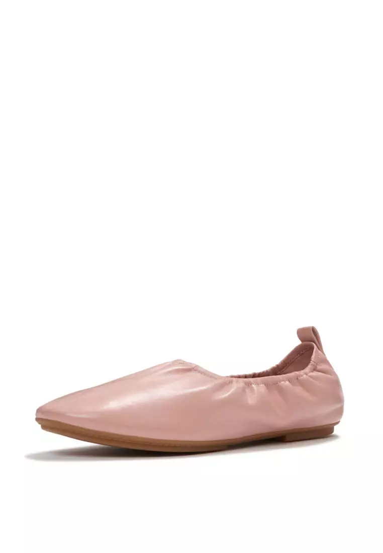 DELICATO Women's  Poise Leather Ballerinas - Clay Blush (AAC-E53)