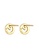Elli Jewelry white Earrings Circle Round Elegant Diamond 375 Yellow Gold 29D94AC7B2B297GS_4