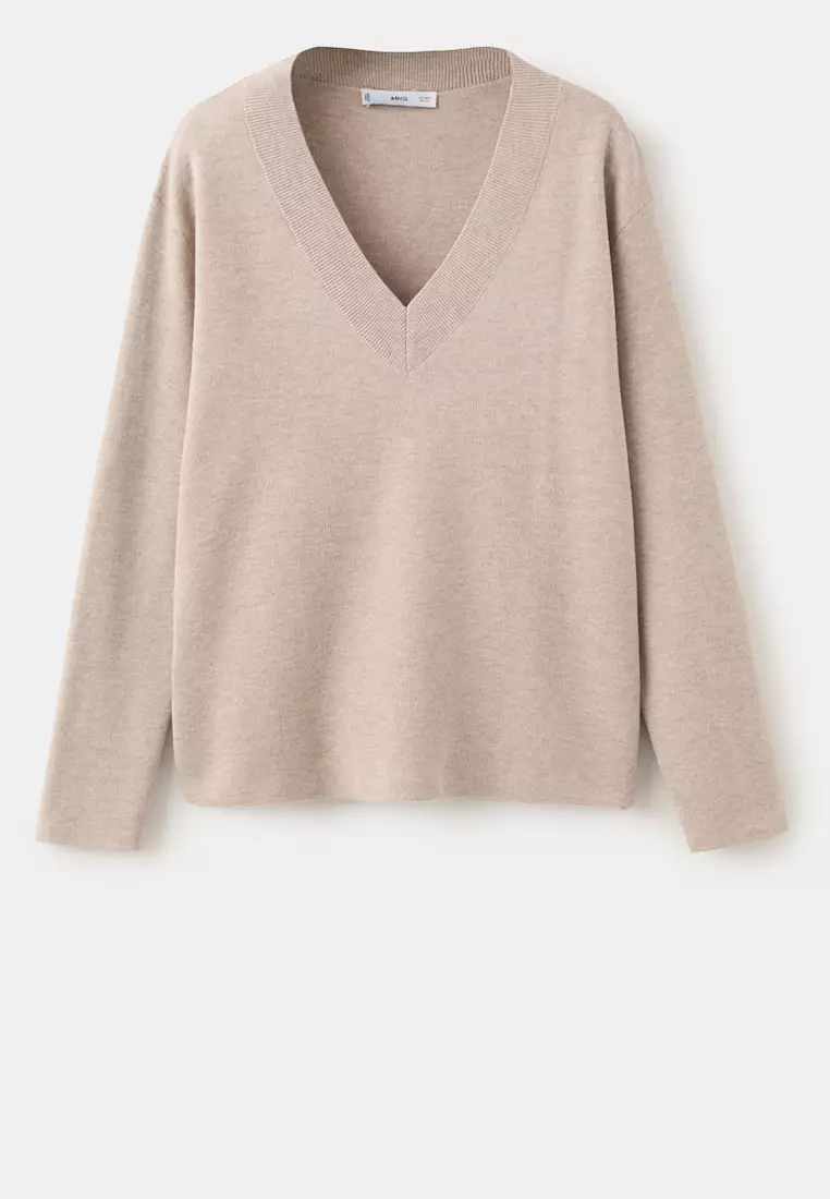 V-Neck Knit Sweater