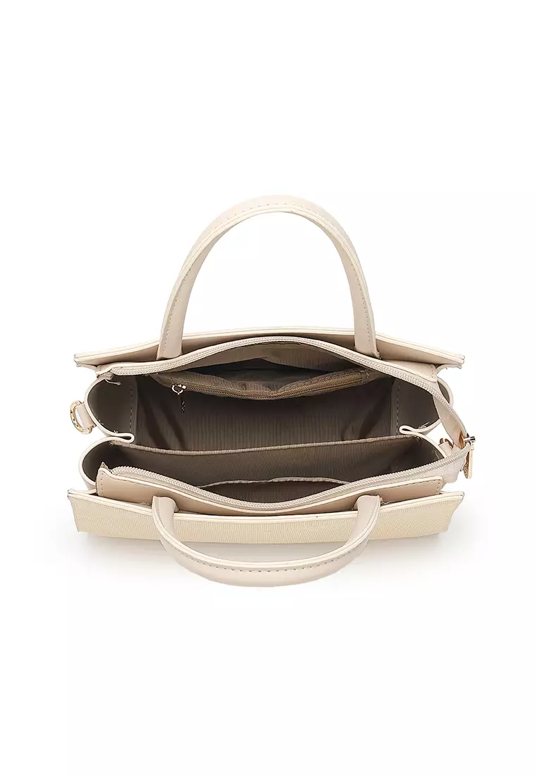 Women's Top Handle Bag / Sling Bag / Crossbody Bag / Shoulder Bag - Beige