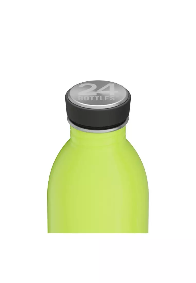 24 Bottles Urban 500ML Glossy Finish Water Bottle - Reactive Yellow Green
