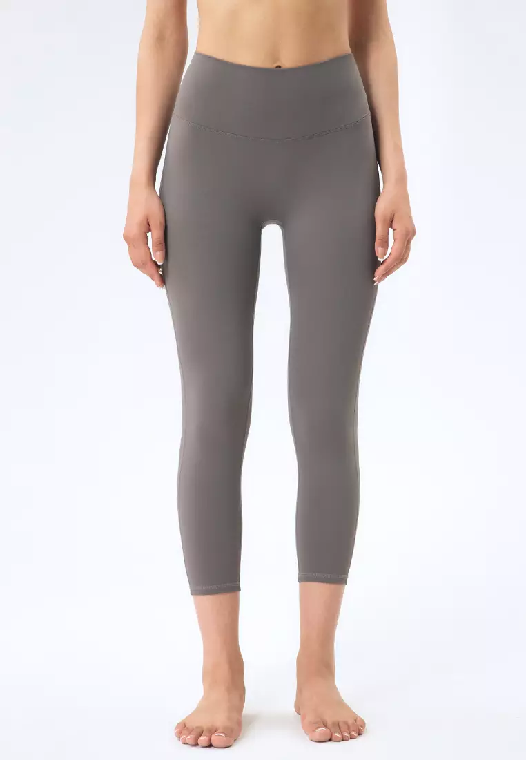 Capri Legging with Pockets - GREY STRIPE