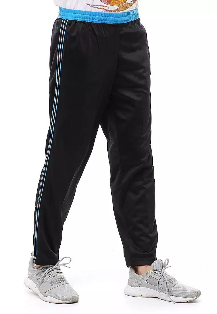 Yume Long Pants Celana Panjang Olahraga Pria Strip 3 Material Diadora ORIGINAL - Blue