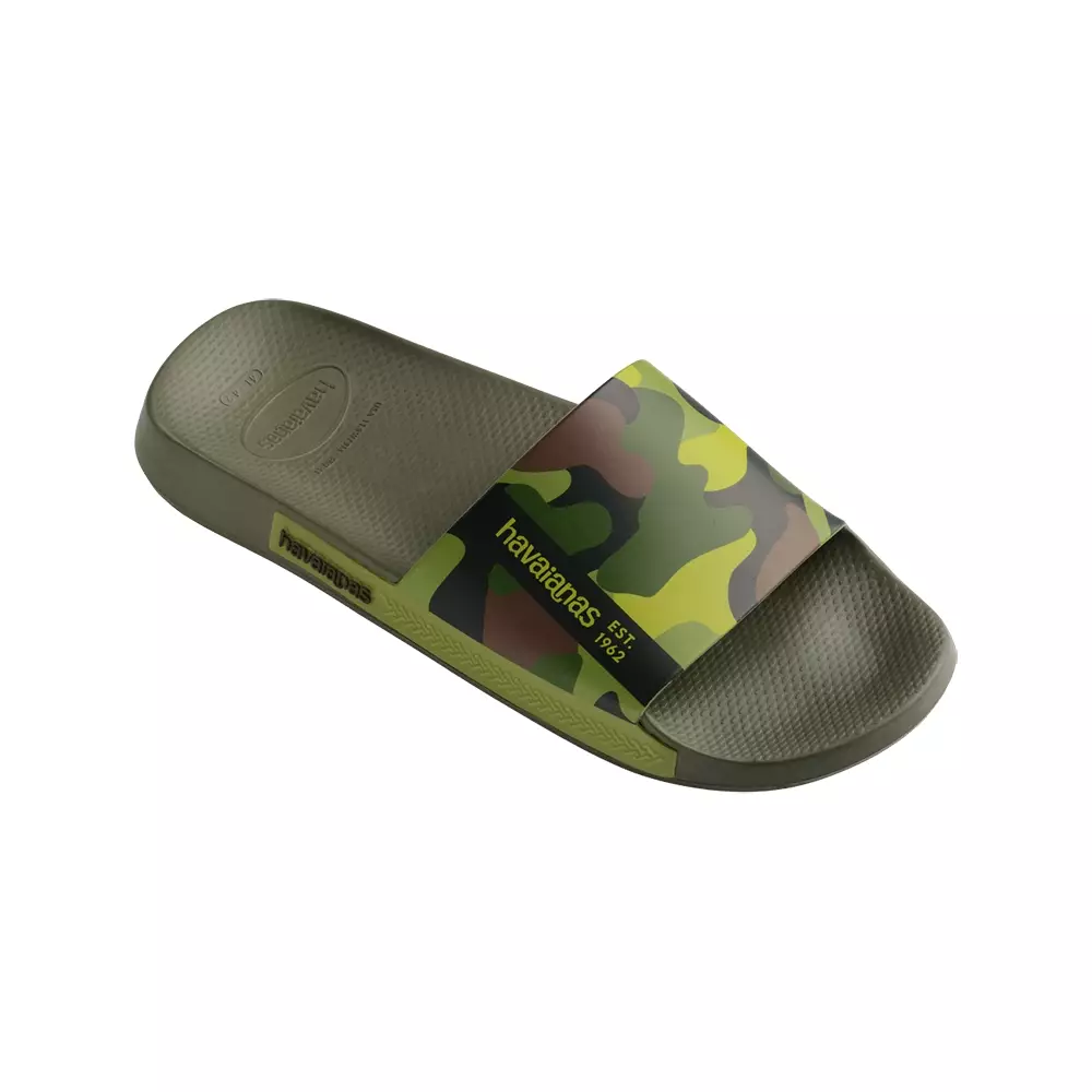 [ONLINE EXCLUSIVE] Havaianas Slide Classic Print 0869-Green - Sandal Pria