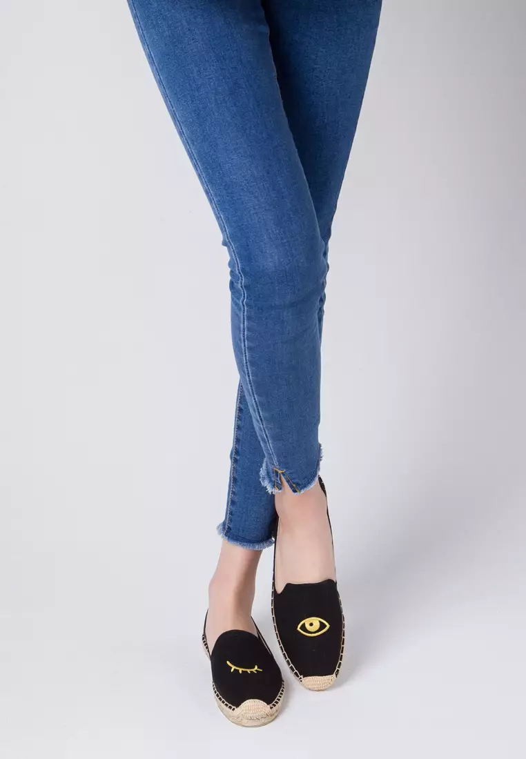 Embroidered Canvas Espadrilles HB45433