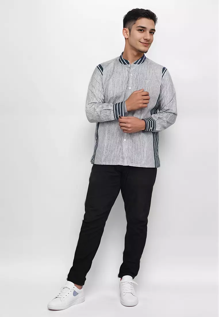Crocodile KOKO Katun | Lengan Panjang Men Shirt Kemeja | Relax Fit 1168